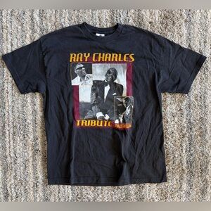 Vintage 2004 Ray Charles Tribute Concert T-Shirt XL AAA Tag Staples Center Y2K